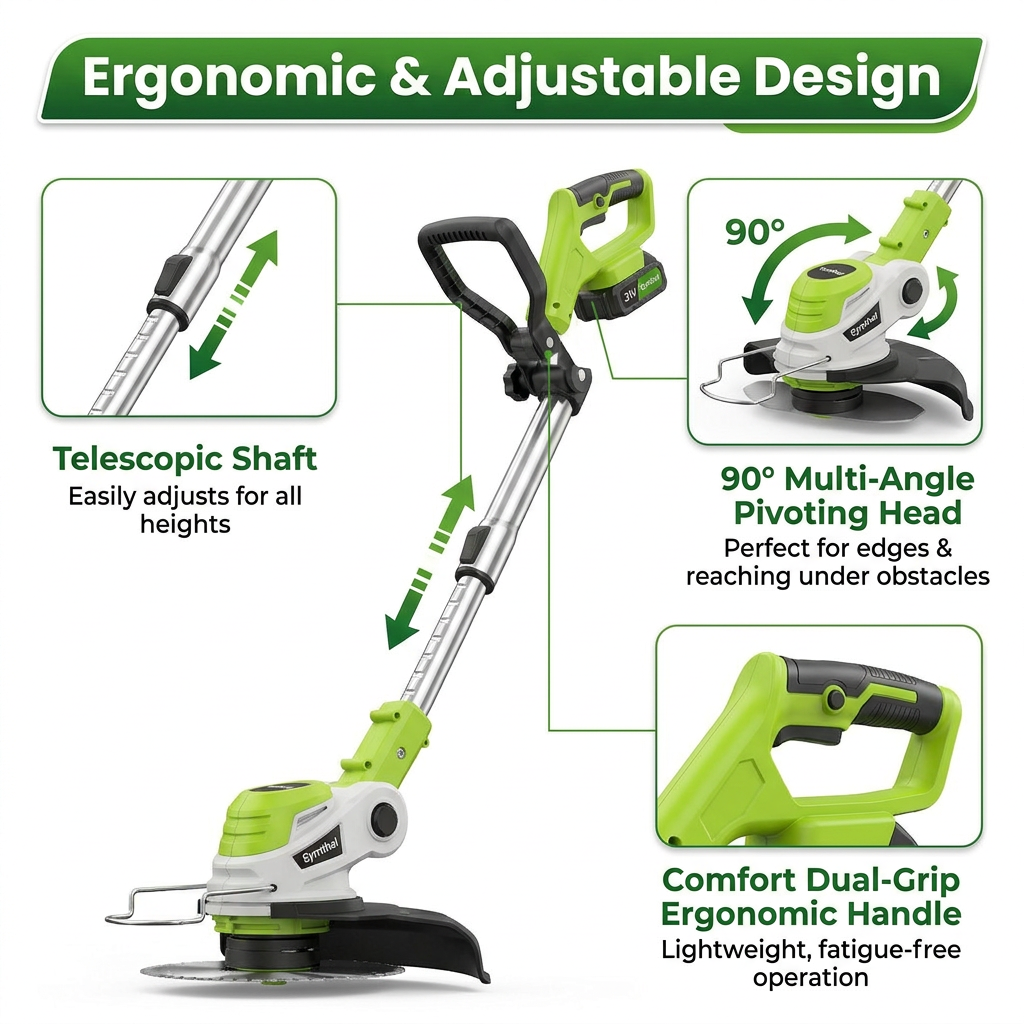 Symthal™︎ 3-In-1 Cordless Mower, Edger & Trimmer