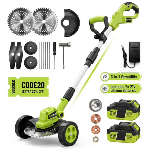 Symthal™︎ 3-In-1 Cordless Mower, Edger & Trimmer