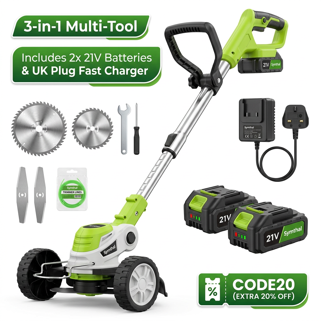 Symthal™︎ 3-In-1 Cordless Mower, Edger & Trimmer